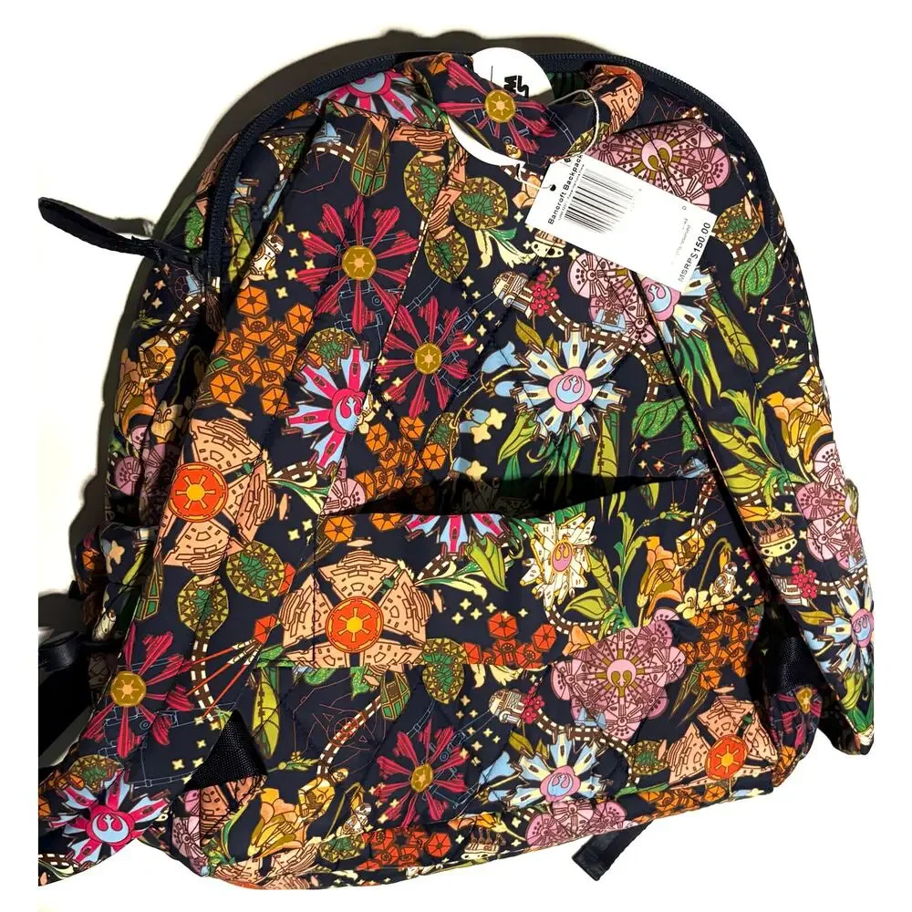 Vera Bradley Star Wars Power The Force Floral Bancroft Backpack Bag EXACT NWT